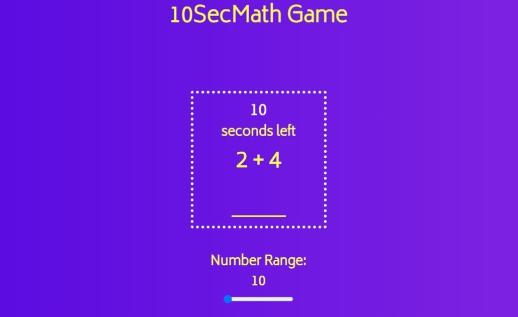 10SecMathGame